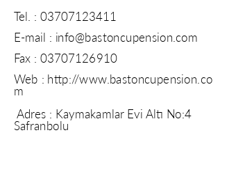 Bastoncu Hotel iletiim bilgileri